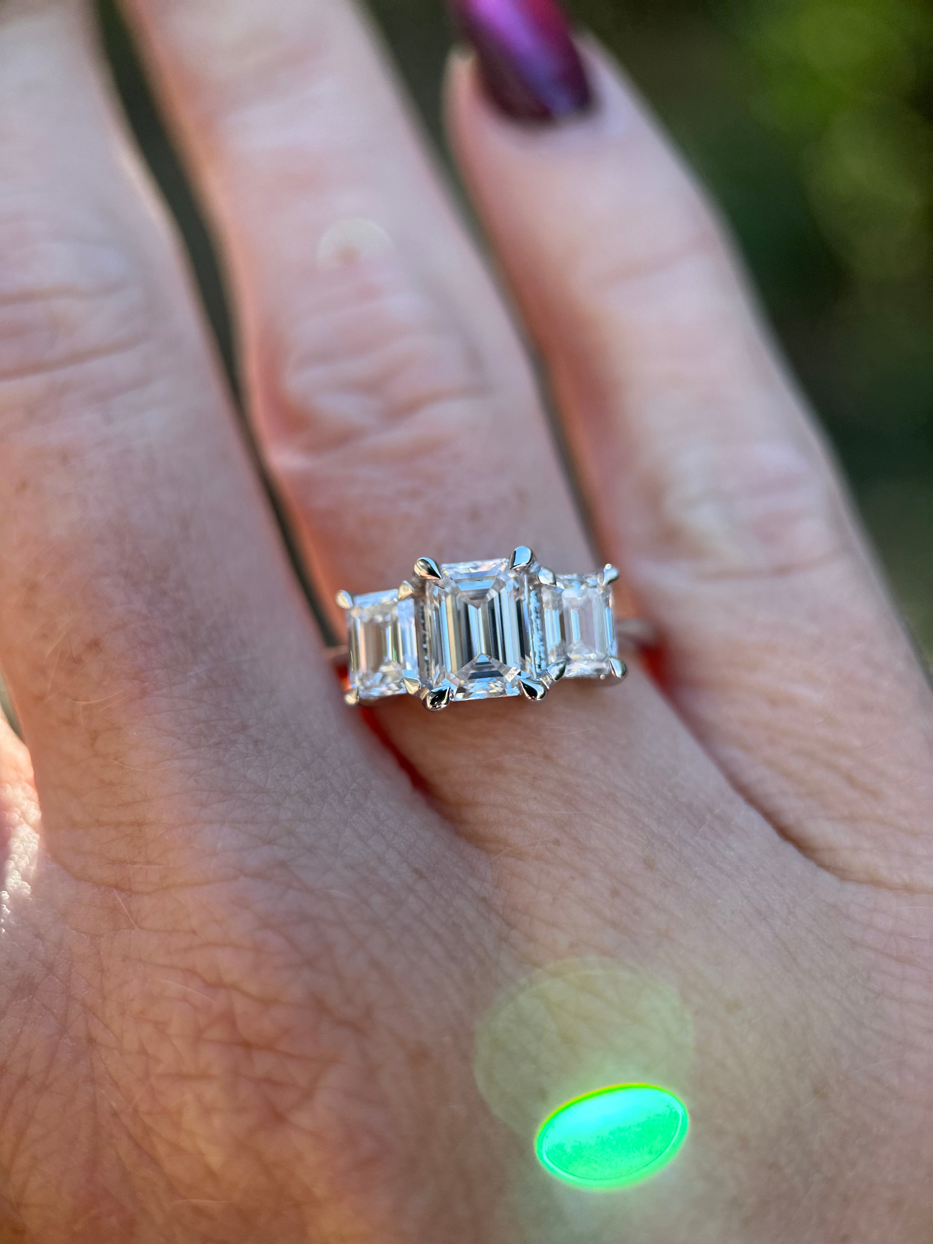3 ctw Lab Grown Diamond Ring